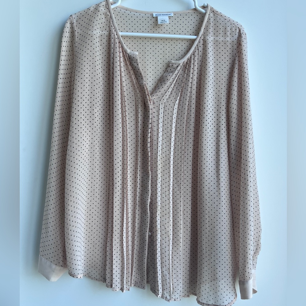 Club Monaco Sheer Silk Blush Top